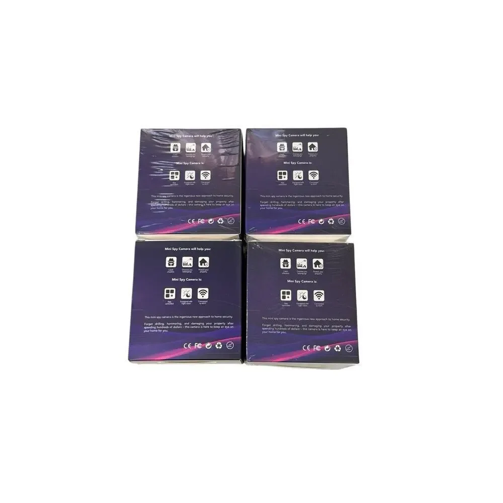Mini Camera WIFI App Connected Security Camera Use in Car House Office Lot Of 4